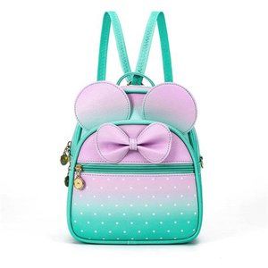 KL928 Girls Bowknot Polka Dot Cute Mini Backpack Small Daypacks Convertible